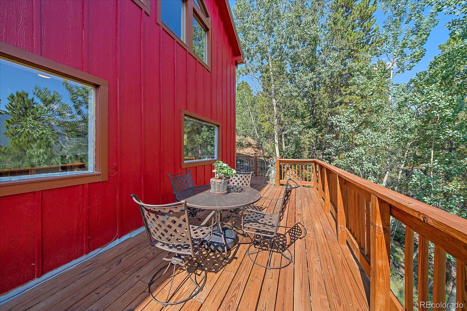 153 Wise Road Bailey, CO 80421 - Photo 27 of 38 a view of balcony with furniture