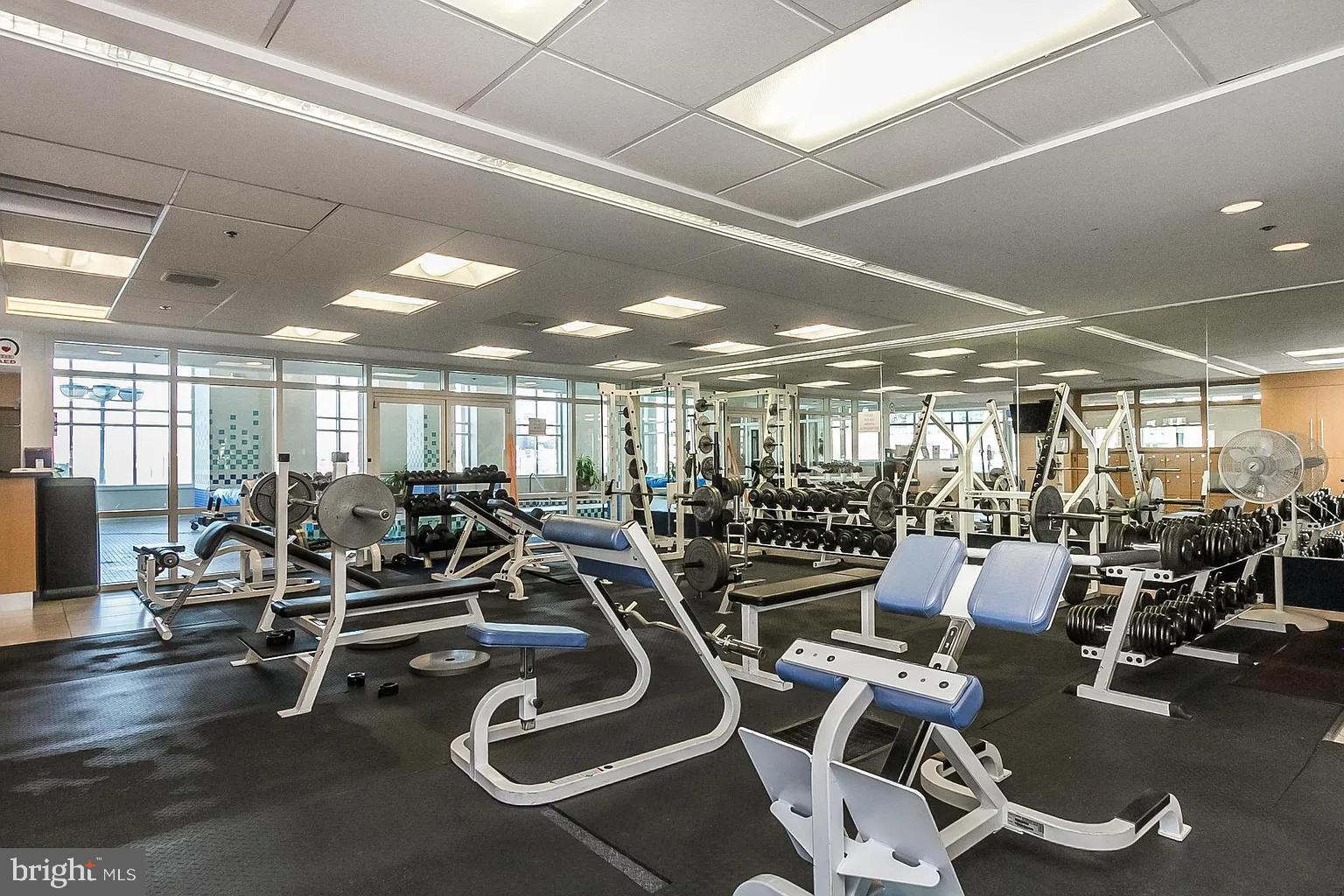 100 Harborview Drive, Unit 211 Baltimore, MD 21230 - Photo 24 of 25 a view of a room with gym equipment