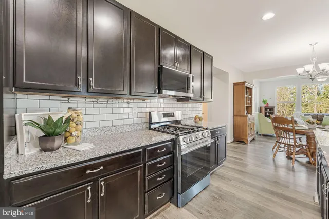 front view of a house with a patio