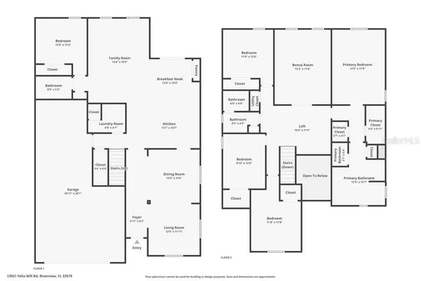 $525,000 | 13921 Felix Will Road, Riverview, FL 33579