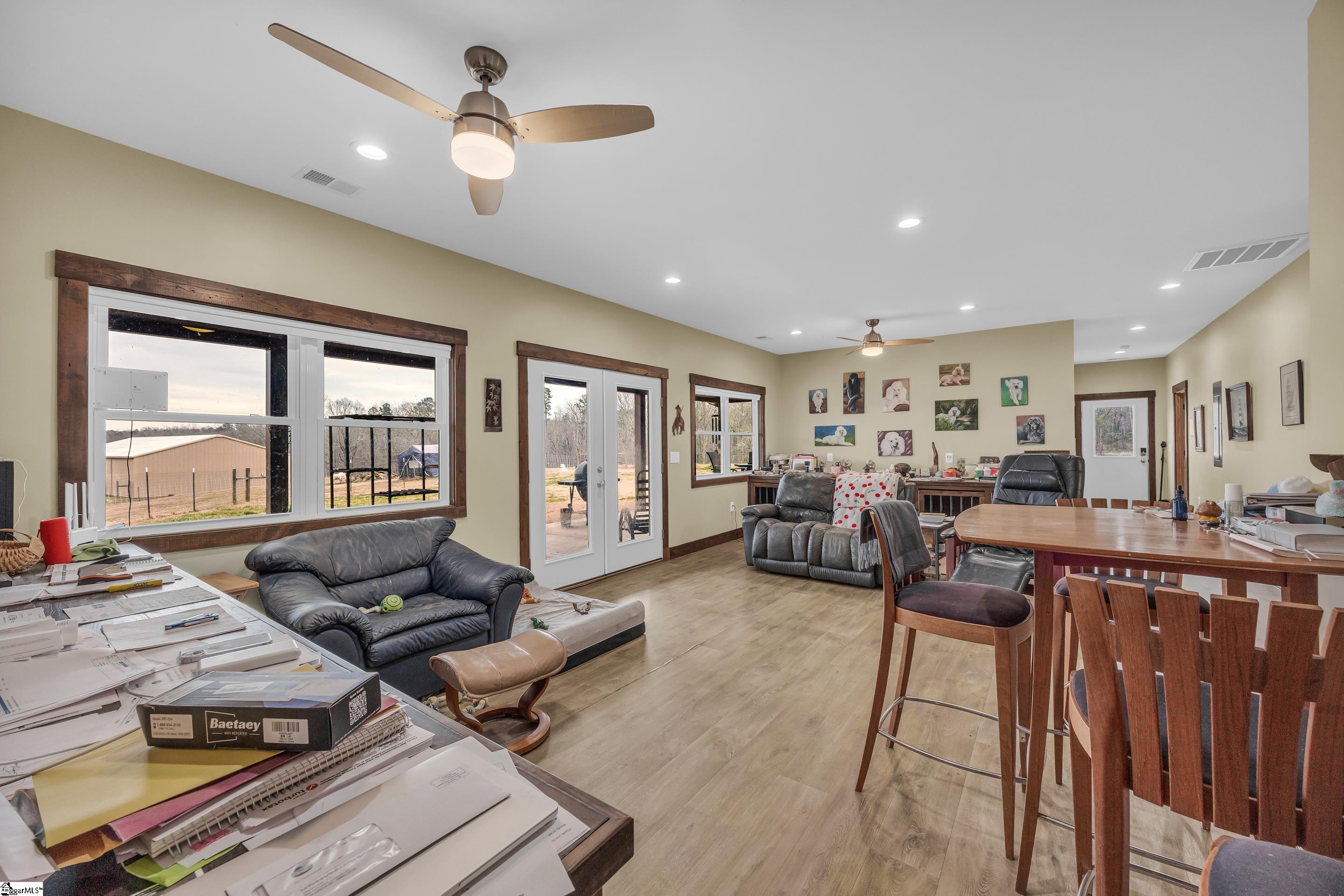 665 Oconee Creek Road Walhalla, SC 29691 - Photo 8 of 48 Main Area with custom, built-in kennels on each end with doors that lead to separate fenced outdoor areas