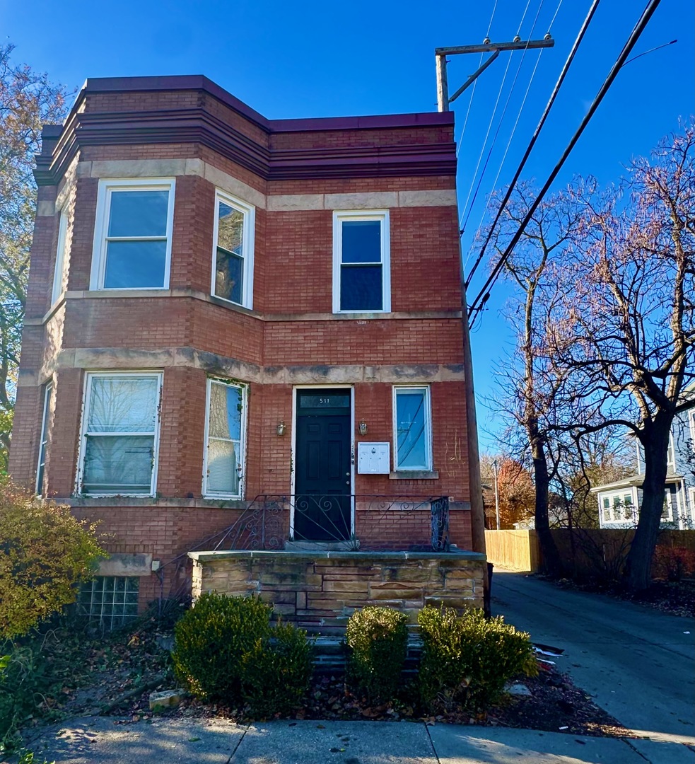 a front view of a house