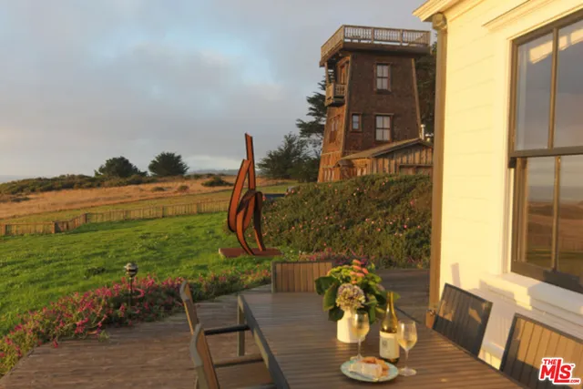 a view of outdoor space with ocean view