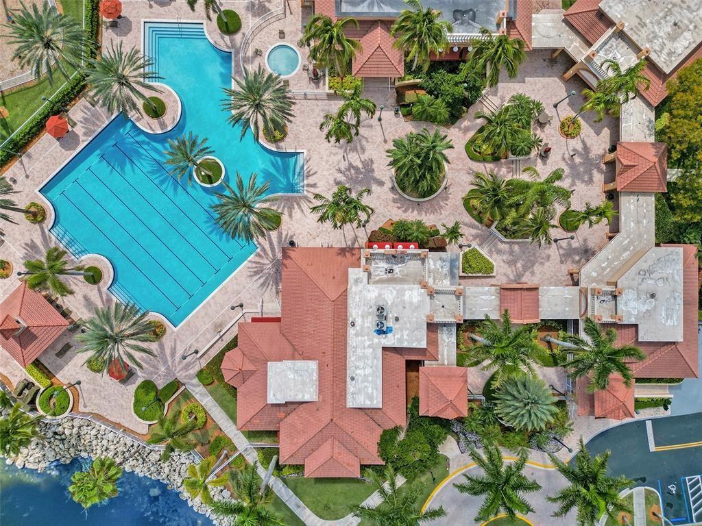 18713 Southwest 26th Street Miramar, FL 33029 - Photo 28 of 32 an aerial view of a house with a swimming pool