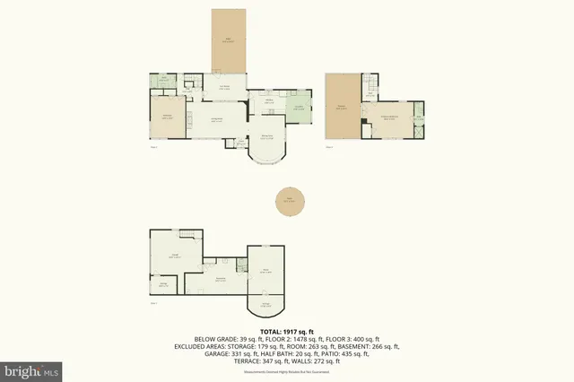an aerial view of residential house with outdoor space and swimming pool