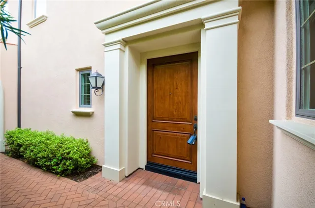 a view of front door of house