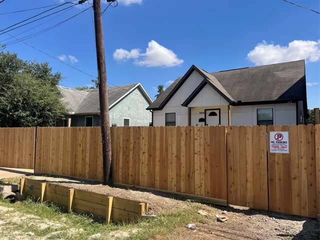 a backyard of a house