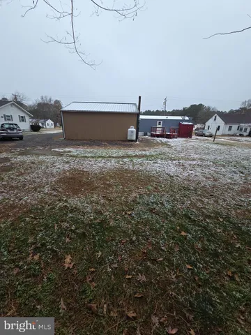 a view of a terrace with a bench