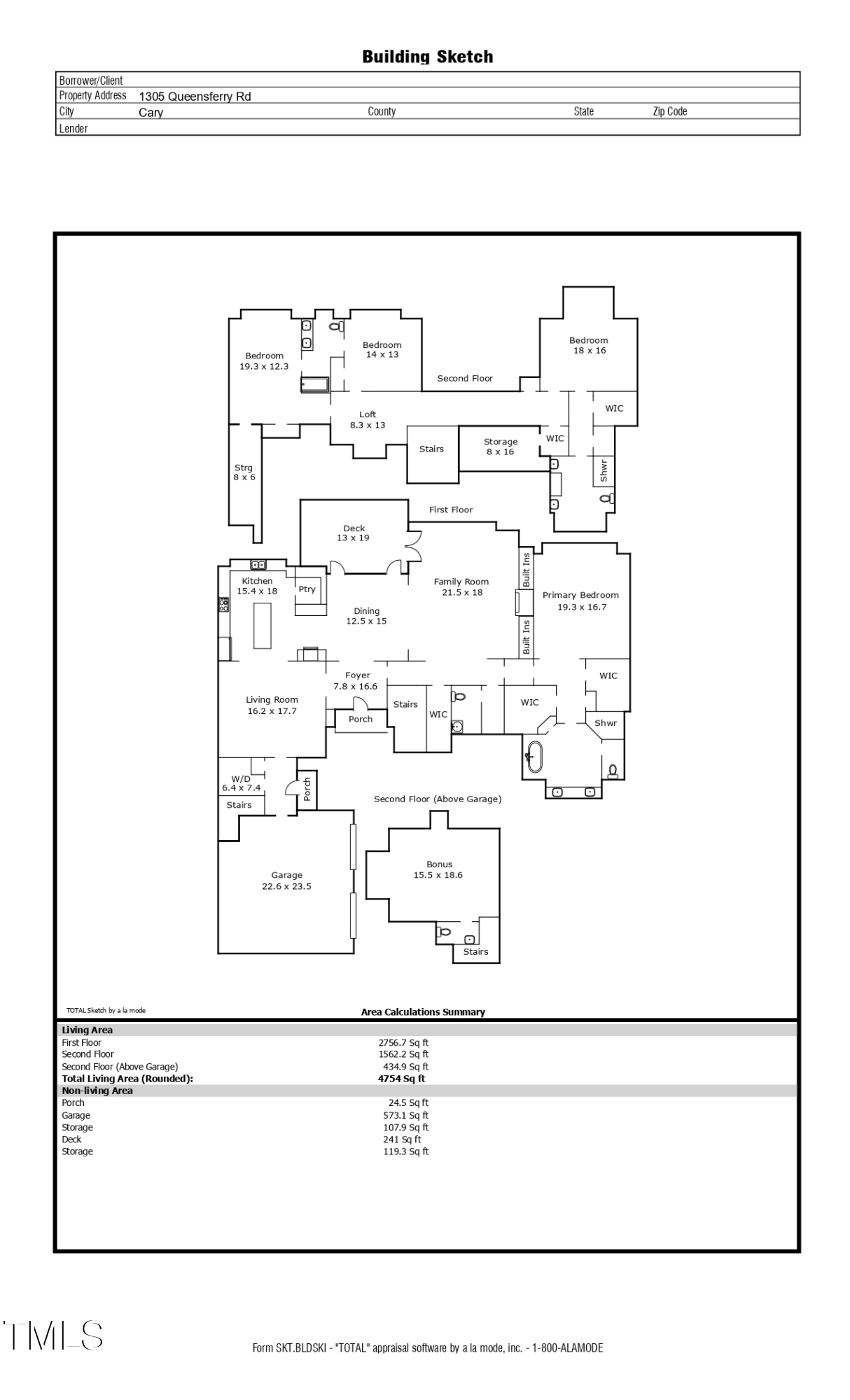 1305 Queensferry Road Cary, NC 27511 - Photo 43 of 43 Floor Plan