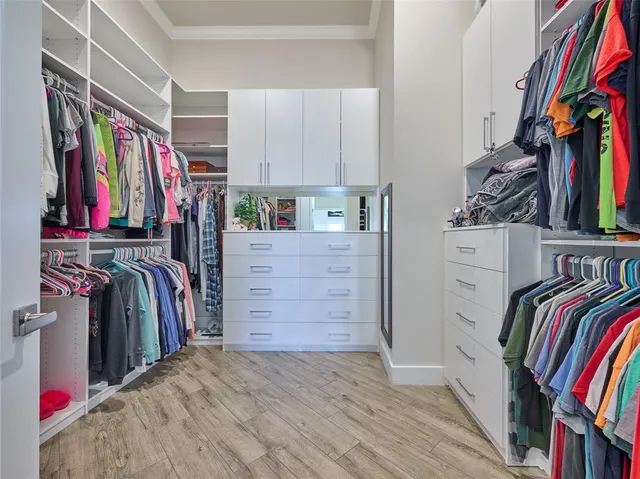 an aerial view of a house with city view