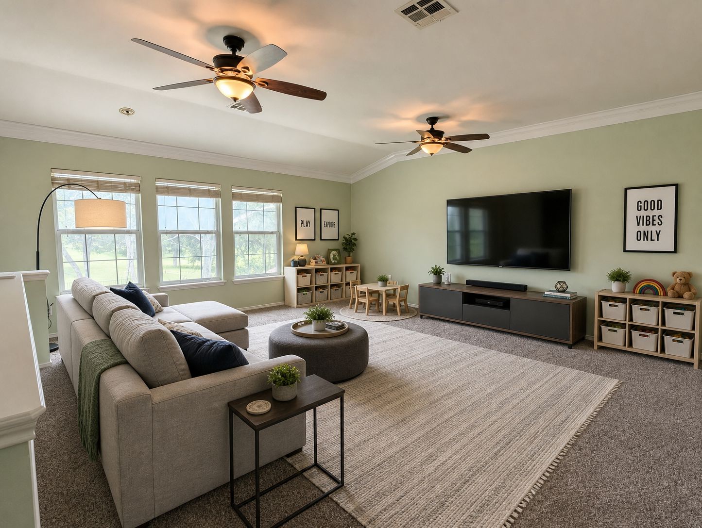 122 Avenida Brisa Fresca Road Kyle, TX 78640 - Photo 19 of 34 Large additional living room is the heart of upstairs