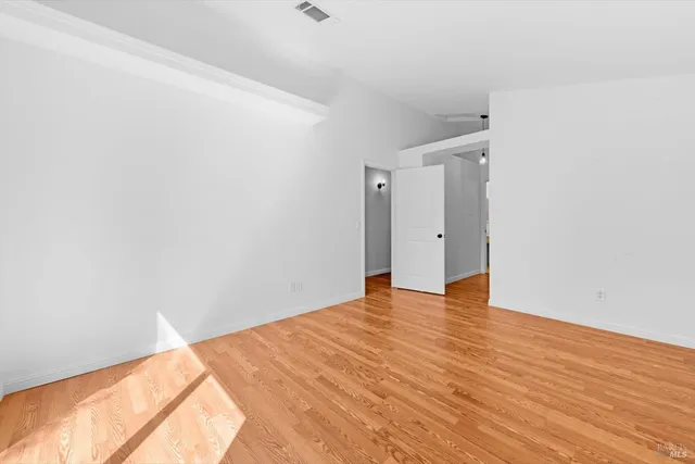 a view of an empty room