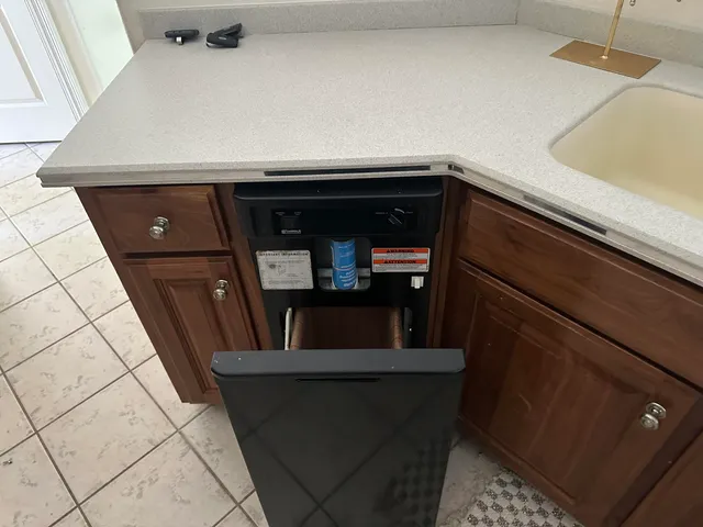 a bathroom with a shower and a shower