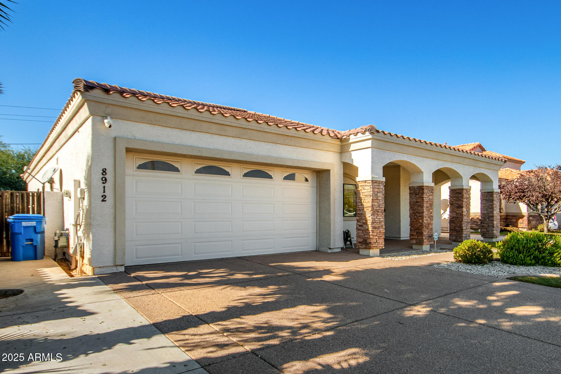 a view of a building with a street