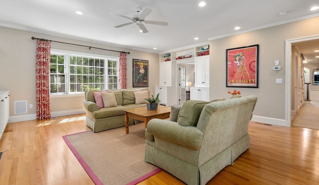30 Park Avenue Wellesley, MA 02481 - Photo 13 of 36 a living room with furniture and a large window