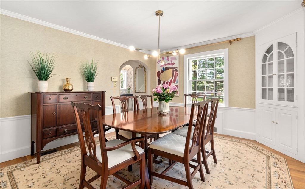 30 Park Avenue Wellesley, MA 02481 - Photo 5 of 36 a view of a dining room with furniture and window