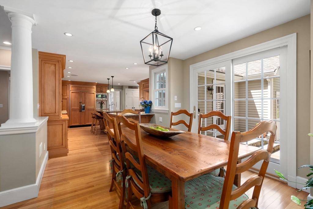 30 Park Avenue Wellesley, MA 02481 - Photo 10 of 36 a view of a dining room with furniture window and wooden floor