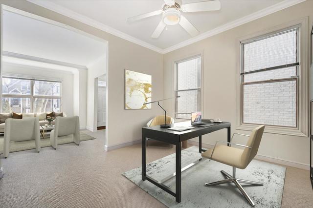 2510 North Burling Street, Unit 1 Chicago, IL 60614 - Photo 5 of 9 a view of a workspace with furniture and a window