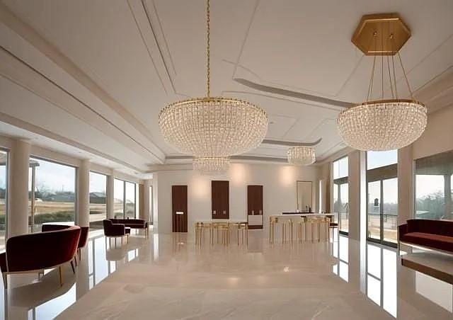 125 Heritage Road Gordonville, TX 76245 - Photo 11 of 40 a view of a dining room with furniture wooden floor and chandelier