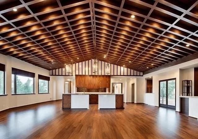 125 Heritage Road Gordonville, TX 76245 - Photo 7 of 40 a view of an empty room with wooden floor and a window