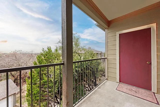 a view of city from balcony