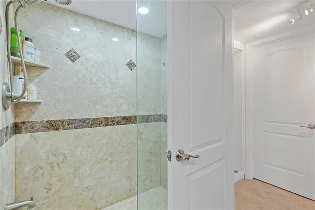 a view of a city with tall buildings