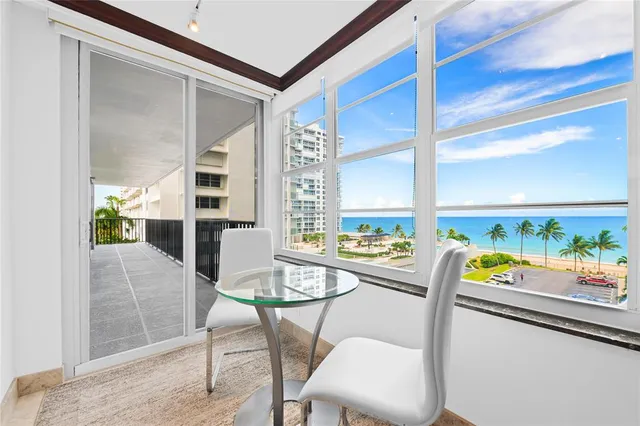 a view of city with tall buildings