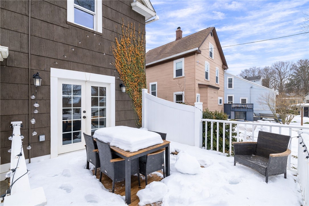 970 Atlantic Avenue Rochester, NY 14609 - Photo 5 of 25 Large deck perfect for entertaining with new frenc