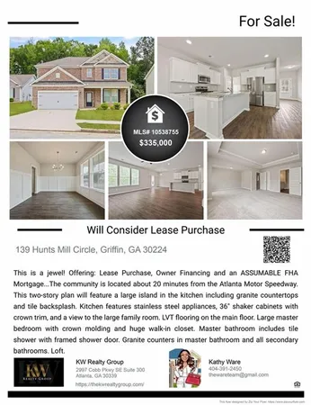 $2,400 | 139 Hunts Mill Circle, Griffin, GA 30224