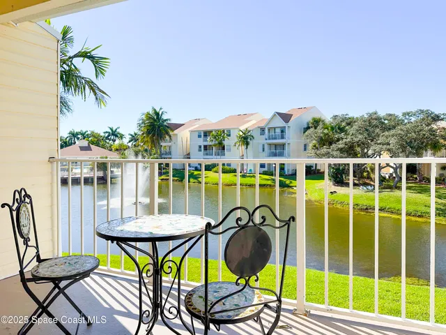 a view of a lake with houses
