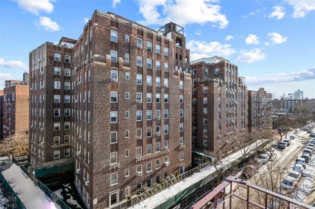 a city view with tall buildings