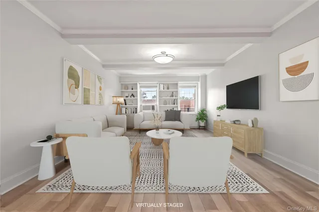 a living room with fireplace furniture and a flat screen tv