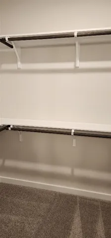 a close view of closet