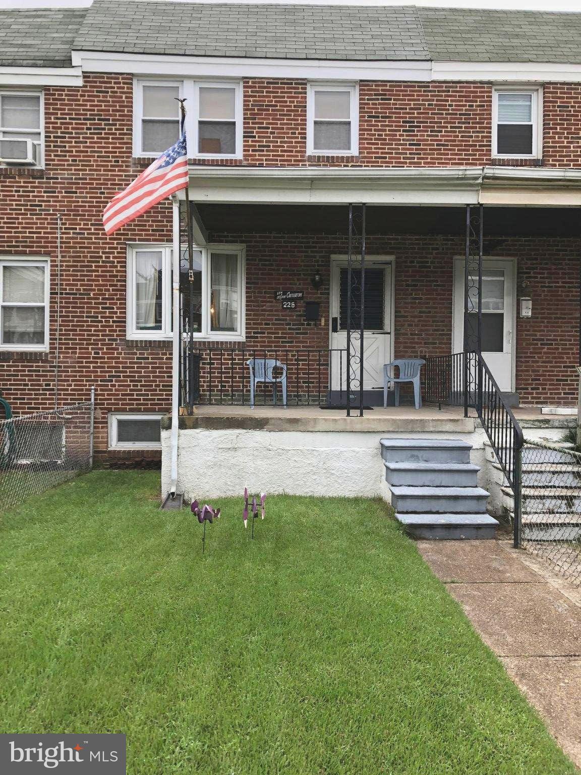 226 West Meadow Road Baltimore, MD 21225 - Photo 1 of 21 Fenced Front with Flat Yard