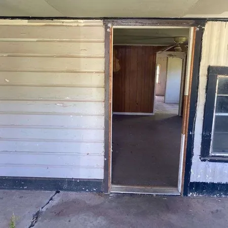 a view of front door