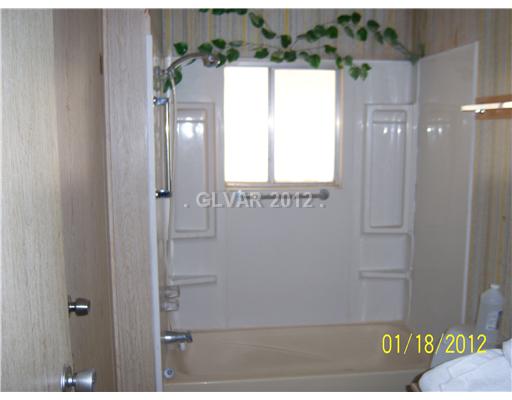 3820 West Dyer Road Pahrump, NV 89048 - Photo 5 of 10 Bathroom. Tub, Shower with Built In Shelves