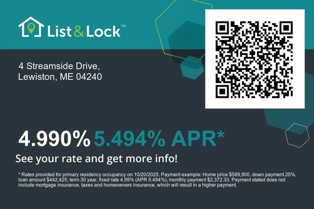 $589,900 | 4 Stream Side Drive, Lewiston, ME 04240