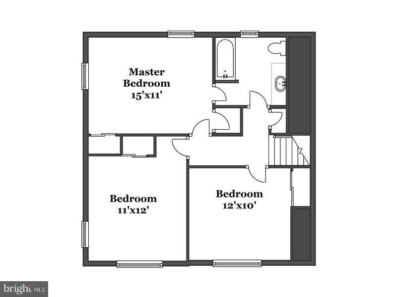 7904 Clearfield Road Frederick, MD 21702 - Photo 29 of 30 Floor plan for upper bedroom level
