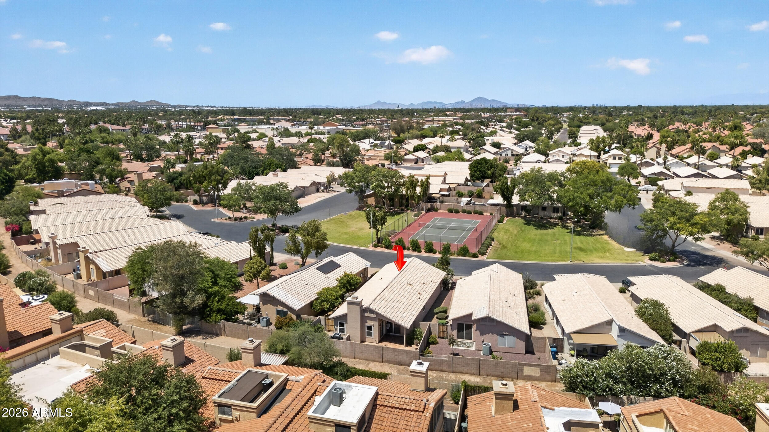 4729 West Monterey Street Chandler, AZ 85226 - Photo 45 of 50 an aerial view of residential houses with outdoor space