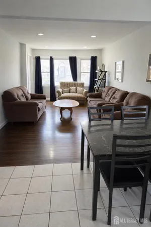 a living room with a couch and a coffee table