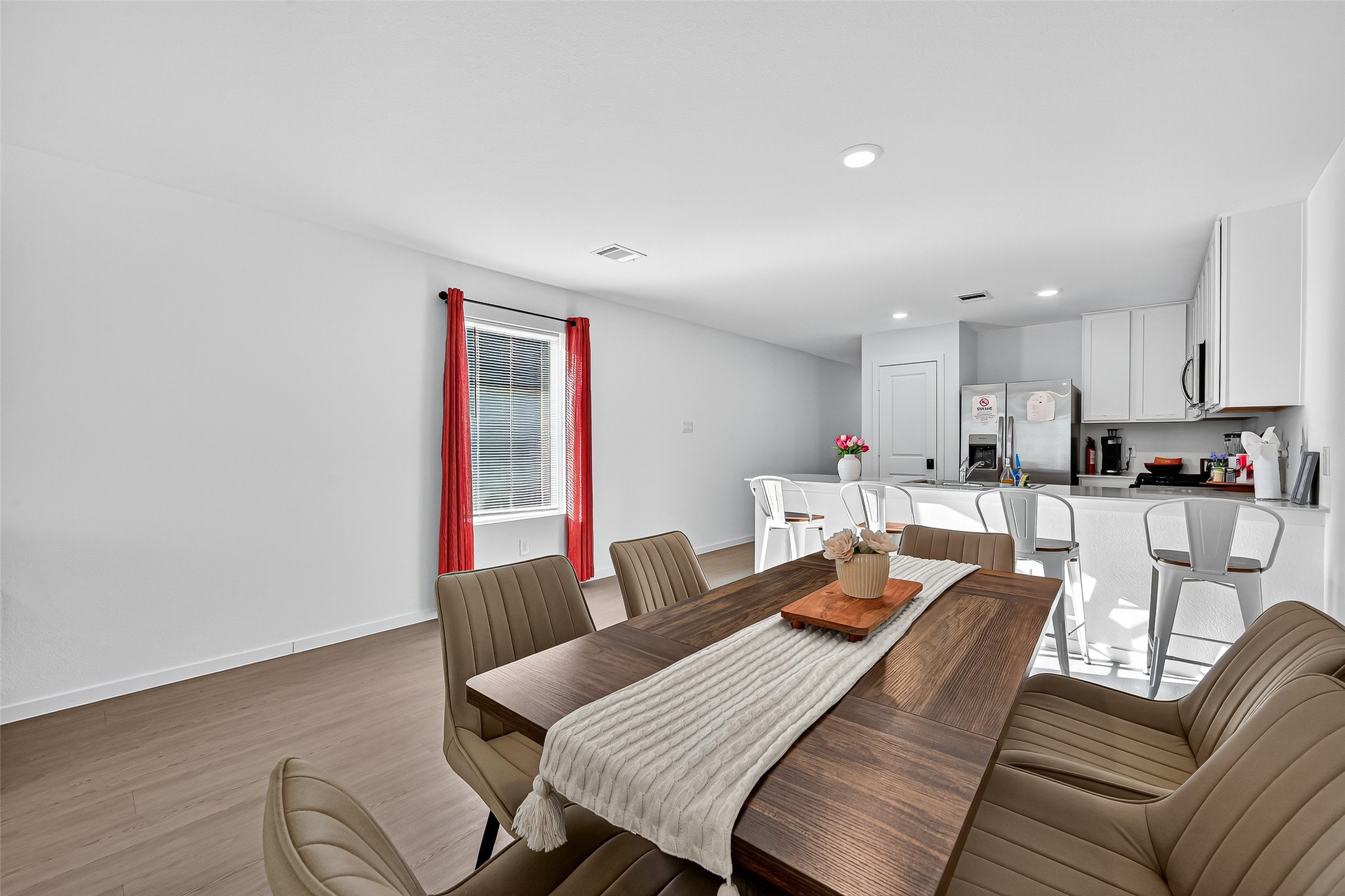 228 Laura Leigh Lane Angleton, TX 77515 - Photo 17 of 37 a living room with furniture and kitchen view