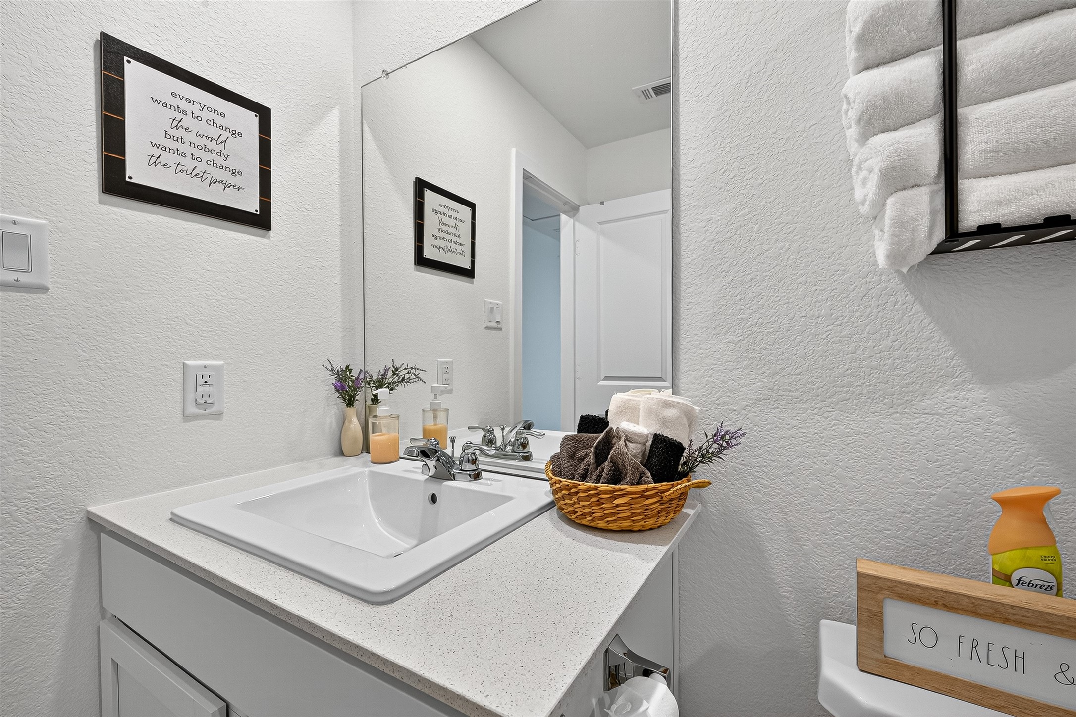 228 Laura Leigh Lane Angleton, TX 77515 - Photo 24 of 37 a bathroom with a sink a vanity and toilet