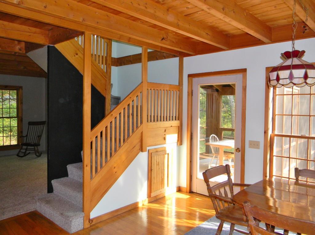 348 Fosters Point Road West Bath, ME 04530 - Photo 7 of 29 Stairs off of dining room. Glass...