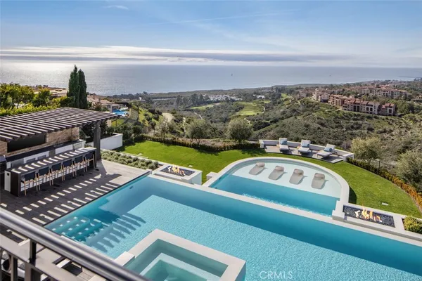 a view of a balcony with city view