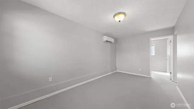 a workspace room with a window