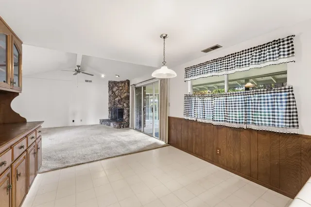 a view of a kitchen with a sink