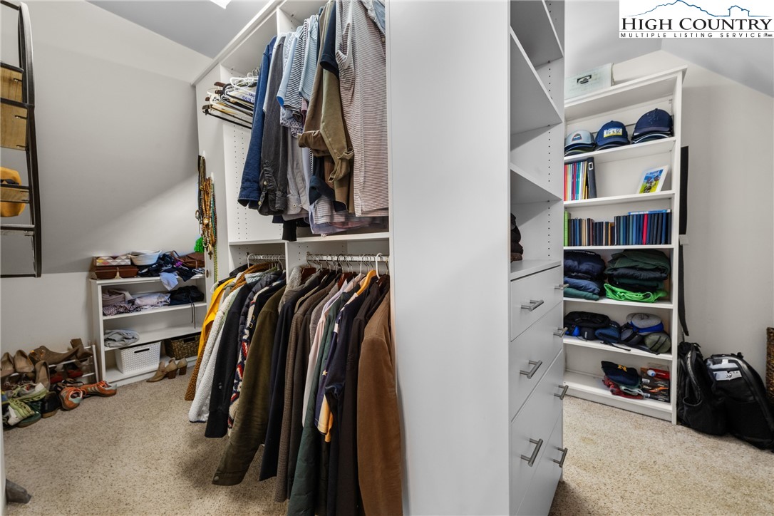 162 Pinecrest Court Boone, NC 28607 - Photo 21 of 50 a view of walk in closet with clothes and shoes