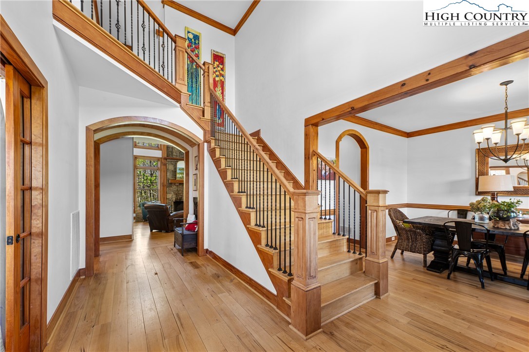 162 Pinecrest Court Boone, NC 28607 - Photo 3 of 50 a view of entryway and hall with wooden floor
