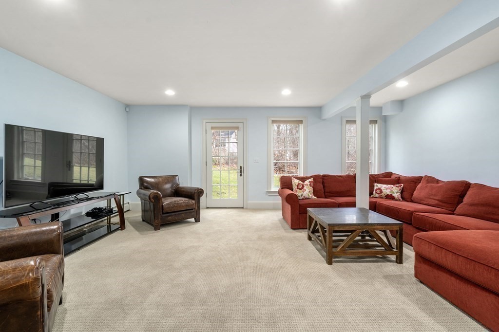 7 Donnelly Drive Dover, MA 02030 - Photo 22 of 29 a living room with furniture and a flat screen tv