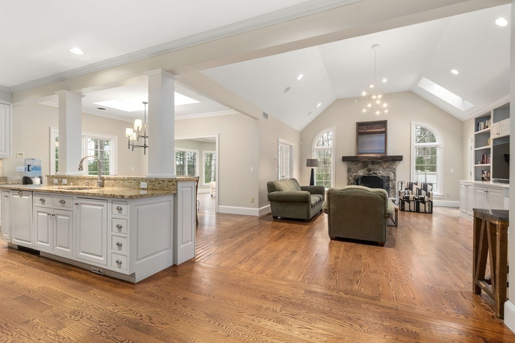7 Donnelly Drive Dover, MA 02030 - Photo 10 of 29 a living room with furniture and a fireplace